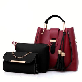 3-Pieces Women's Leather Bags Made to Last